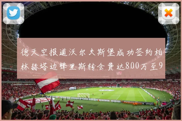 德天空报道沃尔夫斯堡成功签约柏林赫塔边锋里斯转会费达800万至900万欧元